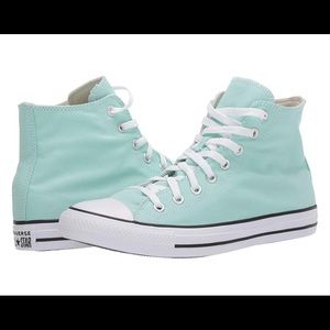Mint green converse
